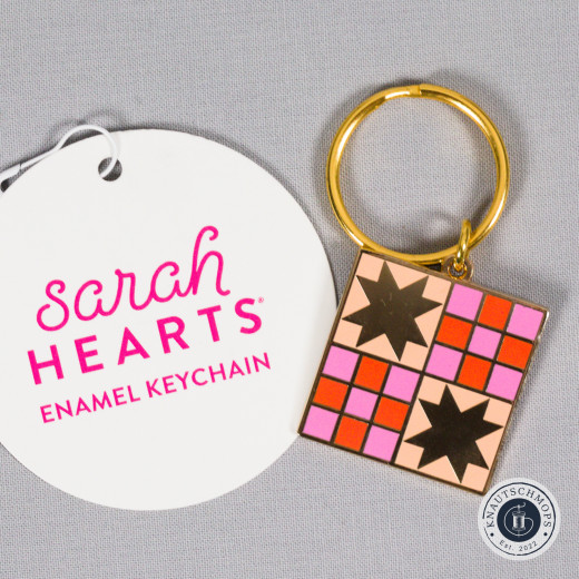 Sarah Hearts - Schlüsselanhänger - Then Came June Campfire Glow Quilt