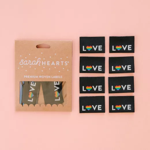 Sarah Hearts Label - Love Pride