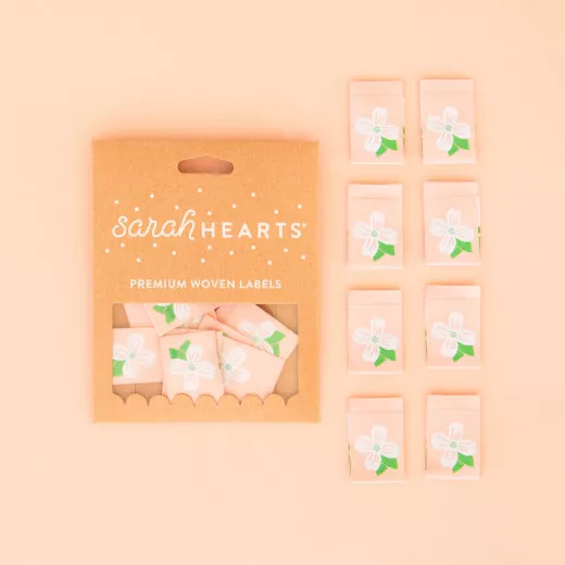 Sarah Hearts Label - Dogwood Blossom