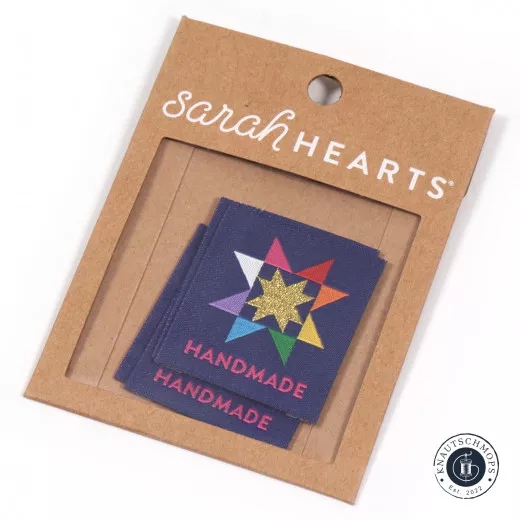 Sarah Hearts Label - Quilt Star (groß)