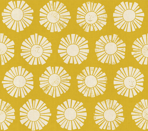 Cotton & Steel - By The Seaside II - Sunshine -  Golden Unbleached Fabric