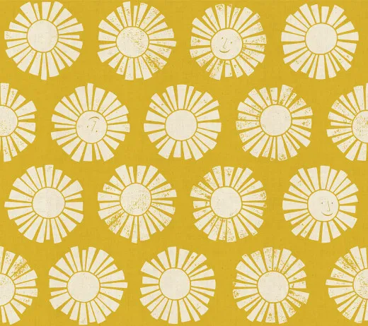 Cotton & Steel - By The Seaside II - Sunshine - Golden Unbleached Fabric Cotton & Steel - By The Seaside II - Sunshine - Golden Unbleached Fabric