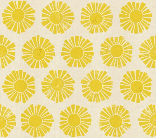 Cotton & Steel - By The Seaside II - Sunshine - Yellow Unbleached Fabric Cotton & Steel - By The Seaside II - Sunshine - Yellow Unbleached Fabric