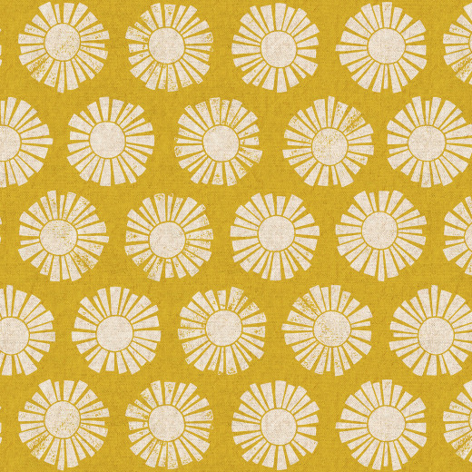 Cotton & Steel - By The Seaside II - Sunshine - Golden Unbleached Canvas Fabric