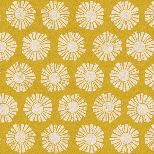 Cotton & Steel - By The Seaside II - Sunshine - Golden Unbleached Canvas Fabric Cotton & Steel - By The Seaside II - Sunshine - Golden Unbleached Canvas Fabric