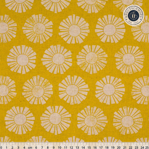 Cotton & Steel - By The Seaside II - Sunshine - Golden Unbleached Canvas Fabric