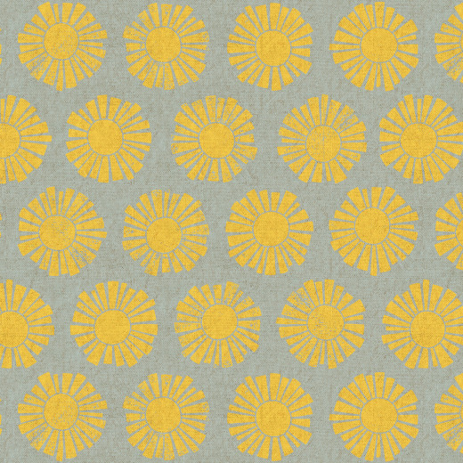Cotton & Steel - By The Seaside II - Sunshine - Sky Blue Unbleached Canvas Fabric