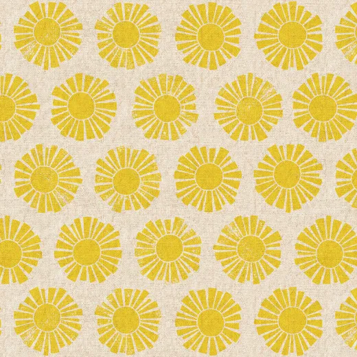 Cotton & Steel - By The Seaside II - Sunshine - White Unbleached Canvas Fabric Cotton & Steel - By The Seaside II - Sunshine - White Unbleached Canvas Fabric