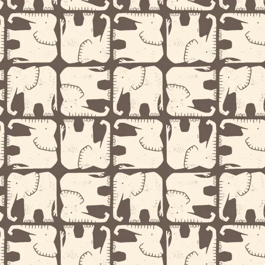 Cotton & Steel - Rising Sun - Jolly Elephant - Willow Fabric