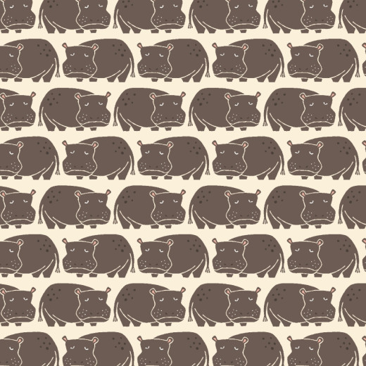 Cotton & Steel - Rising Sun - Weary Hippo - Willow Fabric
