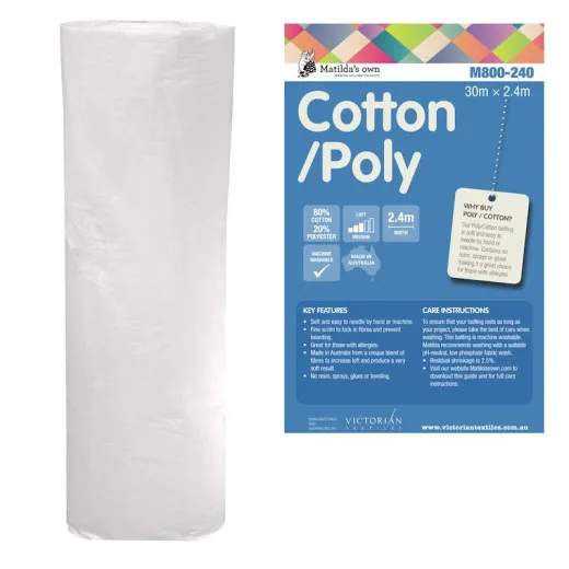 Matilda's own Batting - Cotton/Poly (Baumwolle/Polyester)