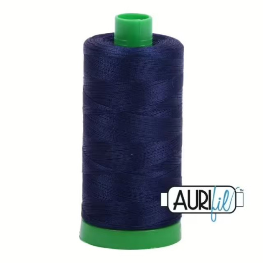 Aurifil 40wt Baumwollgarn - Midnight (große Spule)