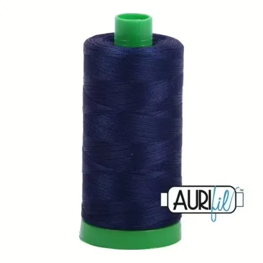 Aurifil 40wt Baumwollgarn - Midnight (große Spule)