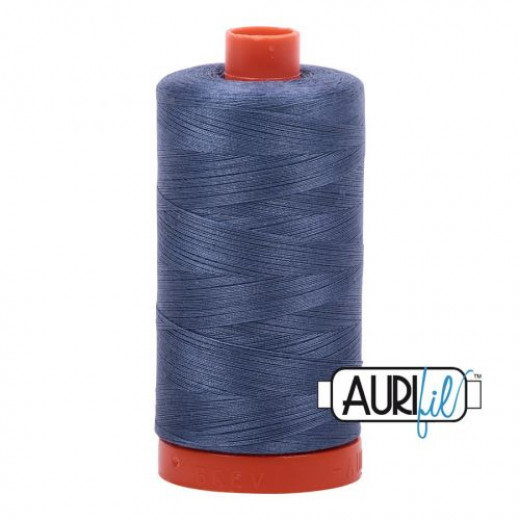 Aurifil 50wt Baumwollgarn - Dark Grey Blue