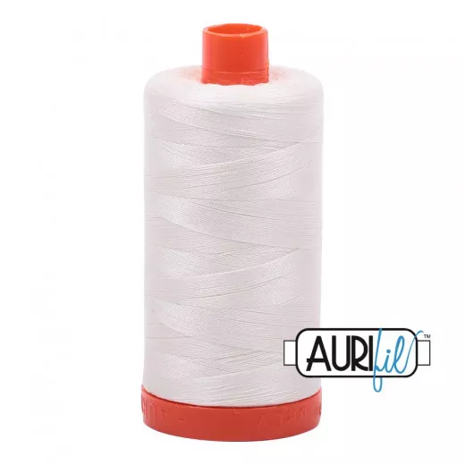 Aurifil 50wt Baumwollgarn - Chalk