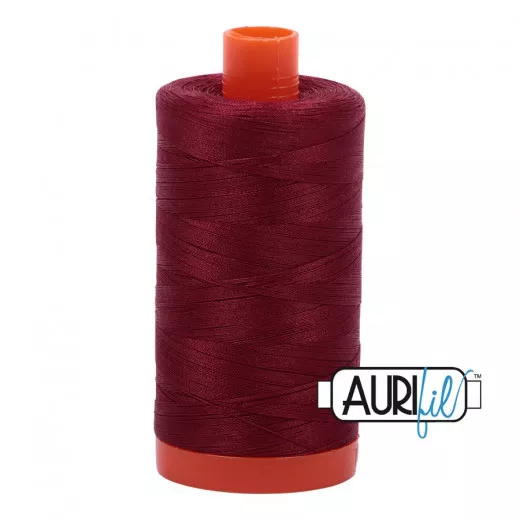 Aurifil 50wt Baumwollgarn - Dark Carmine Red