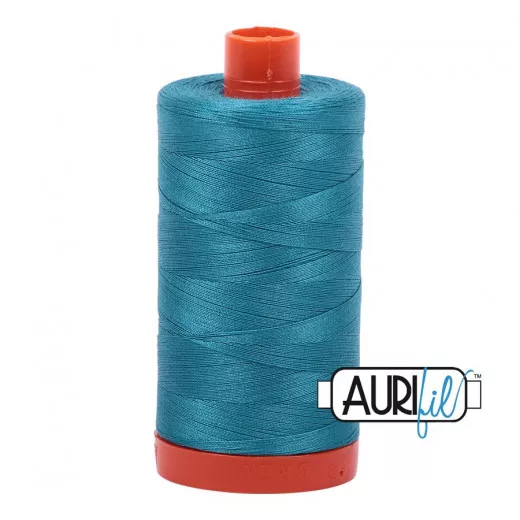 Aurifil 50wt Baumwollgarn - Dark Turquoise