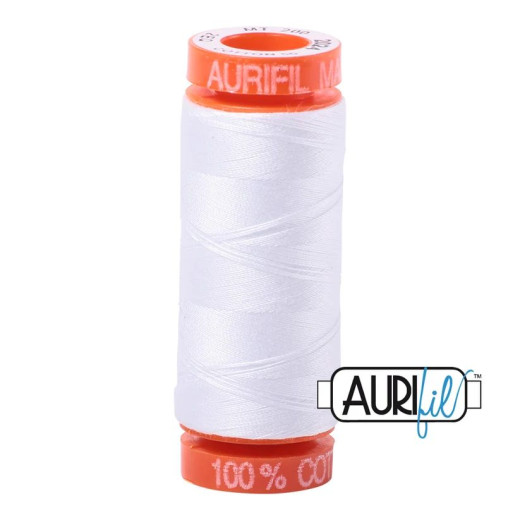 Aurifil 50wt Baumwollgarn - White