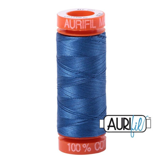 Aurifil 50wt Baumwollgarn - Delft Blue