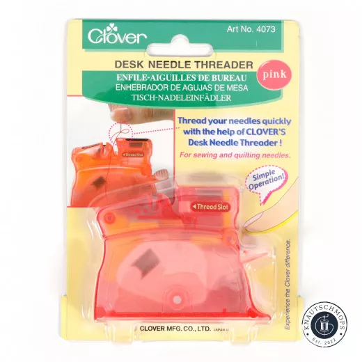 Clover Desk Needle Threader pink