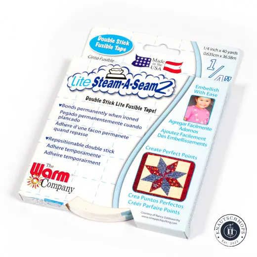 Warm Company LITE Steam-A-Seam 2 Fusible Web Tape - 0,25 (ca. 0,6 cm)