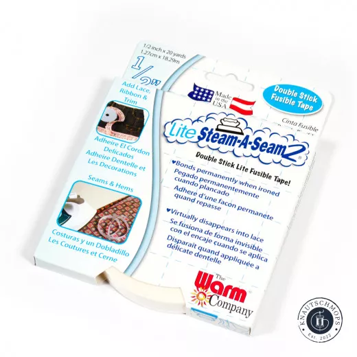 Warm Company LITE Steam-A-Seam 2 Fusible Web Tape - 0,5 (ca. 1,3 cm)