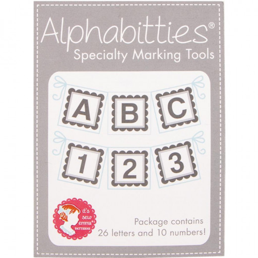 Its Sew Emma Alphabitties Pack - Gray