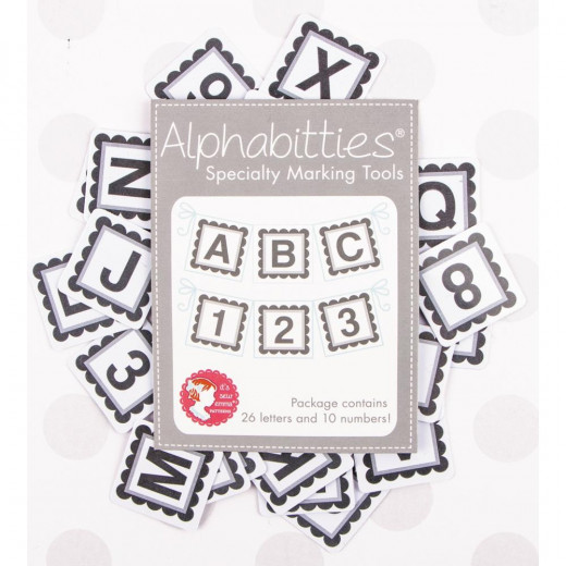 It's Sew Emma Alphabitties Pack - Gray