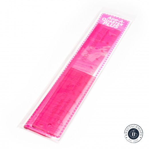 CM Designs Add-A-Quarter Plus Ruler Set (6 inch & 12 inch) - pink