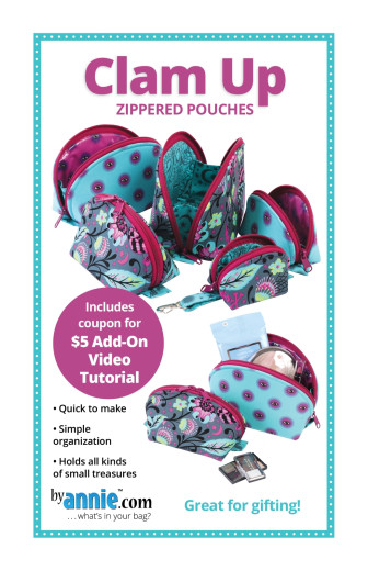 Schnittmuster ByAnnie's - Clam Up - Zipped Pouches