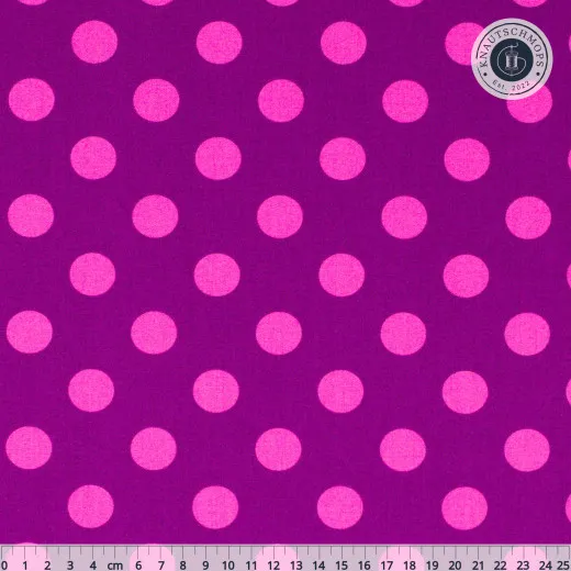 Tula Pink Baumwollstoff - True Colors - Pom Pom - Foxglove
