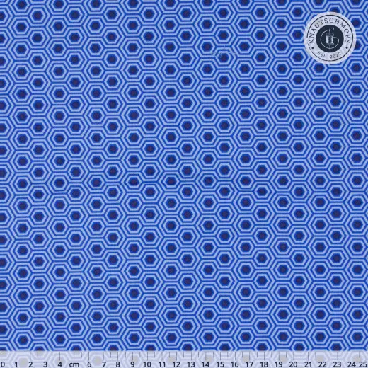 Tula Pink Baumwollstoff - True Colors - Hexy Rainbow - Deep Sea Tula Pink Baumwollstoff - True Colors - Hexy Rainbow - Deep Sea