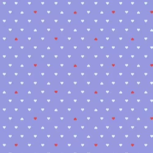 Tula Pink Baumwoll Designerstoff - Besties - Unconditional Love Bluebell