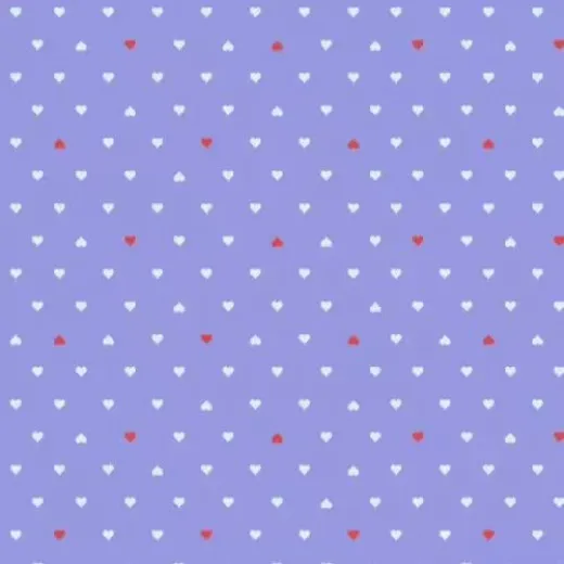 Tula Pink Baumwoll Designerstoff - Besties - Unconditional Love Bluebell