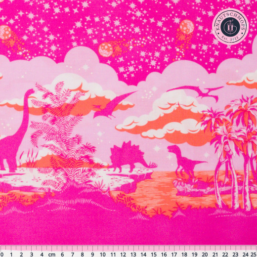 Tula Pink Baumwoll Designerstoff - ROAR! - Meteor Showers - Blush (110cm-Rest)