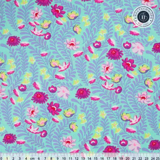 Tula Pink Baumwoll Designerstoff - Untamed - Flowerfield Cosmic