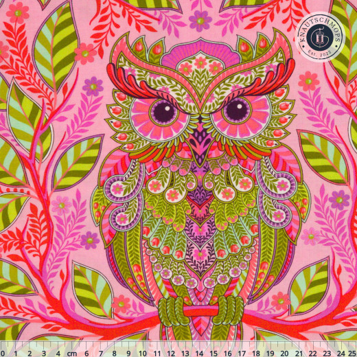 Tula Pink Baumwoll Designerstoff - Full Moon Forest II - Hootie Patootie Honey (45cm Rest)