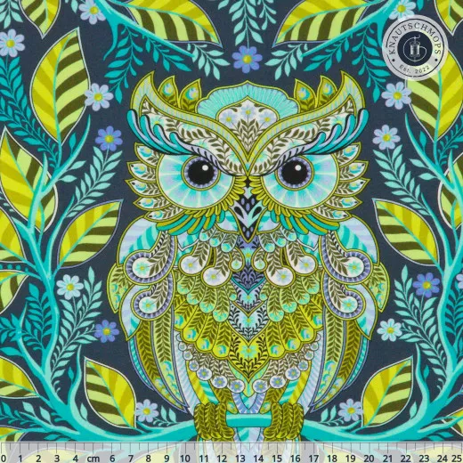 Tula Pink Baumwoll Designerstoff - Full Moon Forest II - Hootie Patootie Starlight