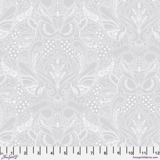 Tula Pink Baumwoll Designerstoff - True Colors - Ghost Owl - Whisper