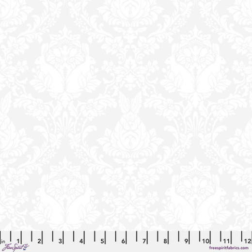 Tula Pink Baumwoll Designerstoff - True Colors - Ghost Bunny - Paper
