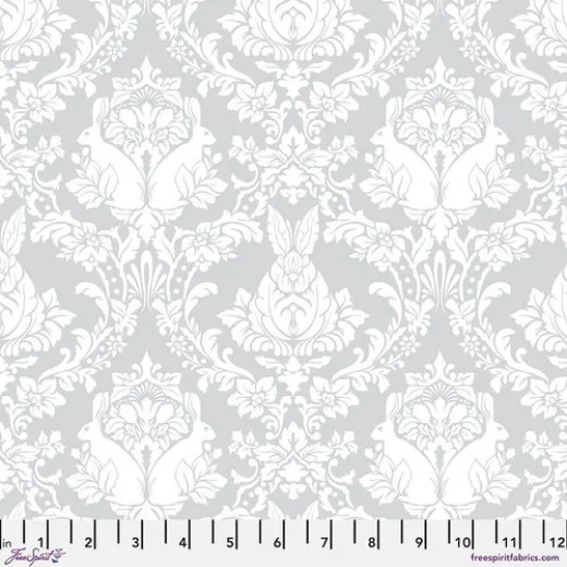 Tula Pink Baumwoll Designerstoff - True Colors - Ghost Bunny - Whisper
