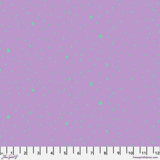 Tula Pink Baumwoll Designerstoff - True Colors - Space Sprinkles - Frozen Berry