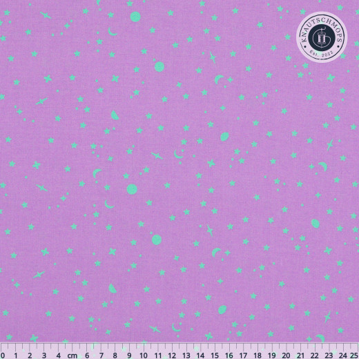 Tula Pink Baumwoll Designerstoff - True Colors - Space Sprinkles - Frozen Berry
