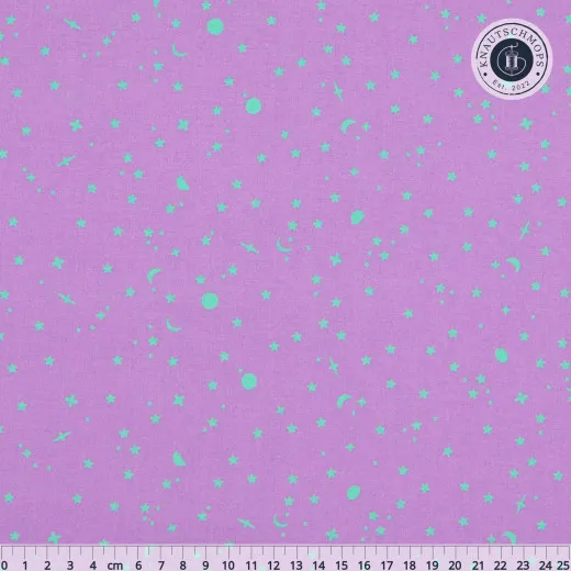 Tula Pink Baumwoll Designerstoff - True Colors - Space Sprinkles - Frozen Berry
