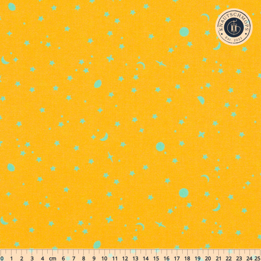 Tula Pink Baumwoll Designerstoff - True Colors - Space Sprinkles - Papaya