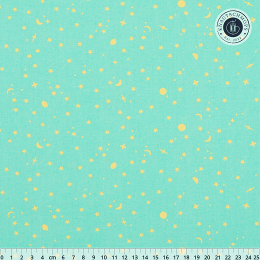 Tula Pink Baumwoll Designerstoff - True Colors - Space Sprinkles - Seaglass