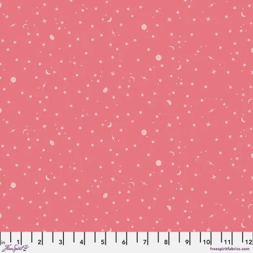 Tula Pink Baumwoll Designerstoff - True Colors - Space Sprinkles - Sunburn