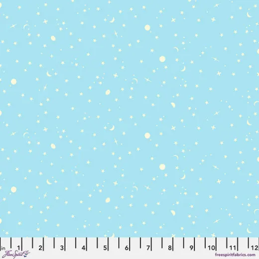 Tula Pink Baumwoll Designerstoff - True Colors - Space Sprinkles - Waterfall