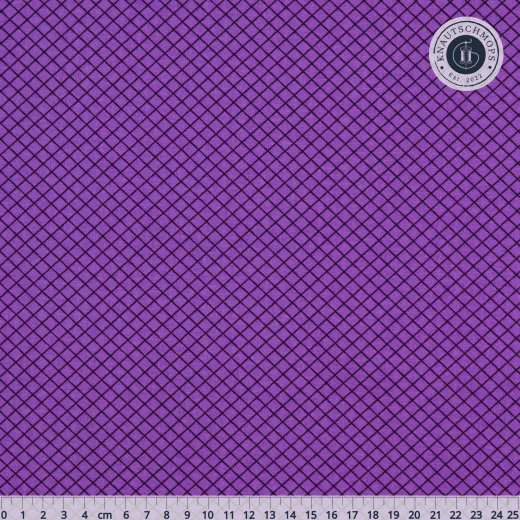 Tula Pink Baumwoll Designerstoff - True Colors - On the Grid - Mysterious