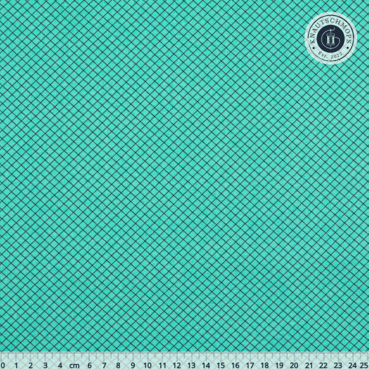 Tula Pink Baumwoll Designerstoff - True Colors - On the Grid - Raindrop